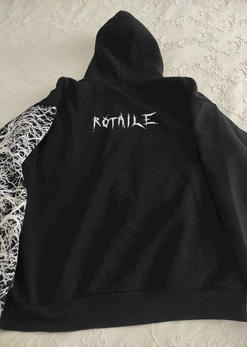 Siyah Kapüşonlu Sweatshirt - Görsel 3