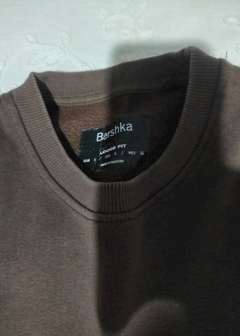 s Beden Kahverengi Baskılı Sweatshirt
