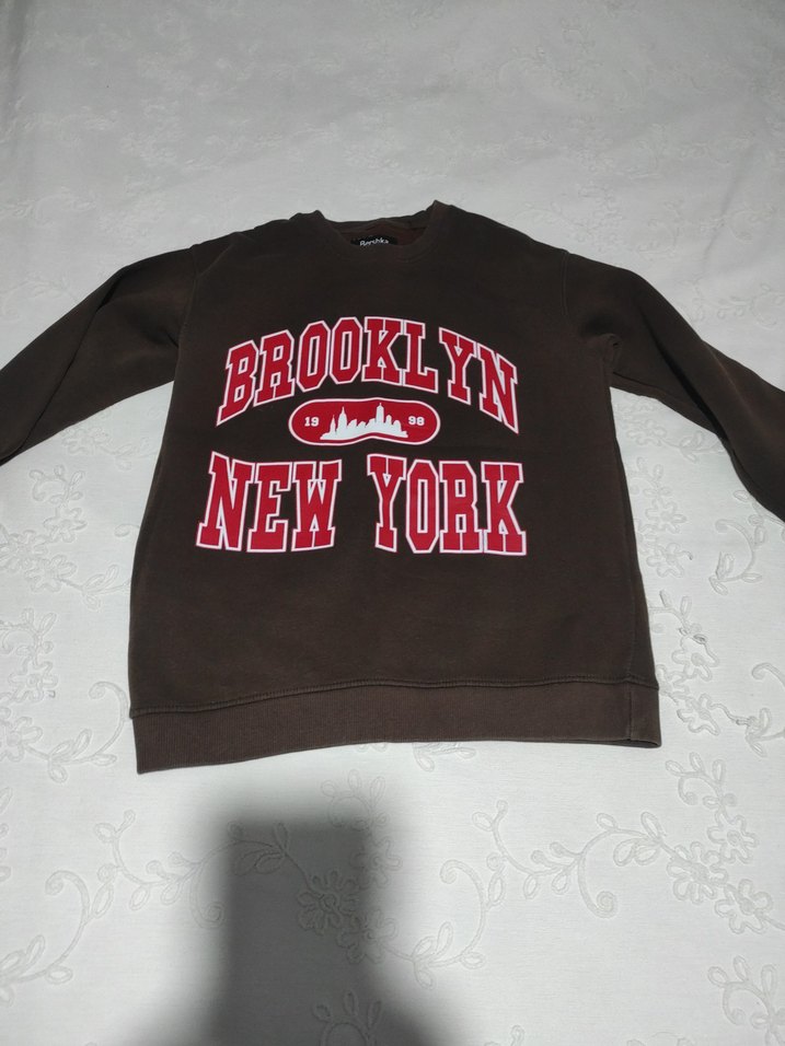 Kahverengi Baskılı  Sweatshirt - Görsel 2