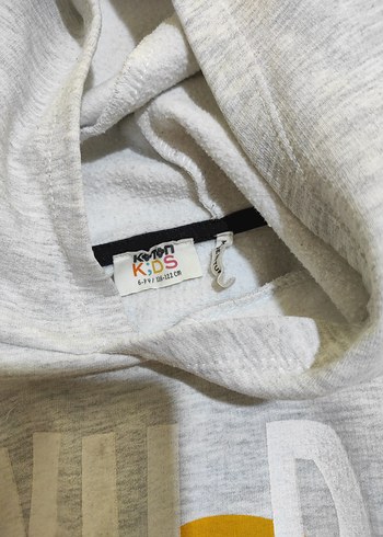 Kapüşonlu ekruErkek Çocuk Sweatshirt - Görsel 4