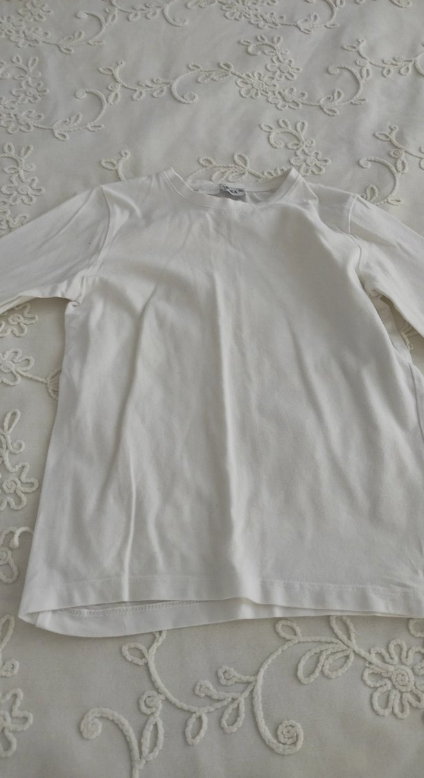 krem Çocuk Uzun Kollu tişört - Görsel 2