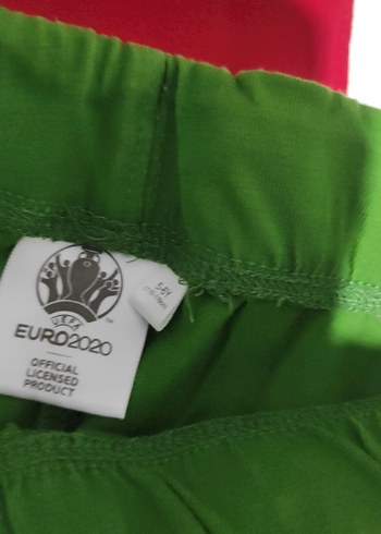6 Yaş Beden Baskılı Kırmızı Erkek Sweatshirt ve Yeşil Şort