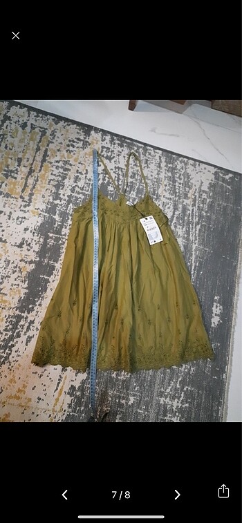 xs Beden yeşil Renk zara elbise