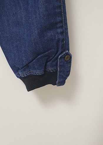 Kemerli Lacivert jean - Görsel 3