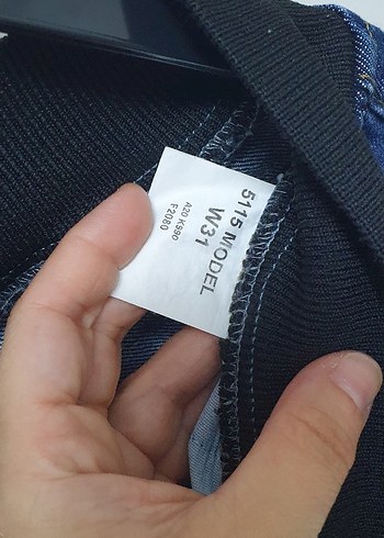 Kemerli Lacivert jean - Görsel 4