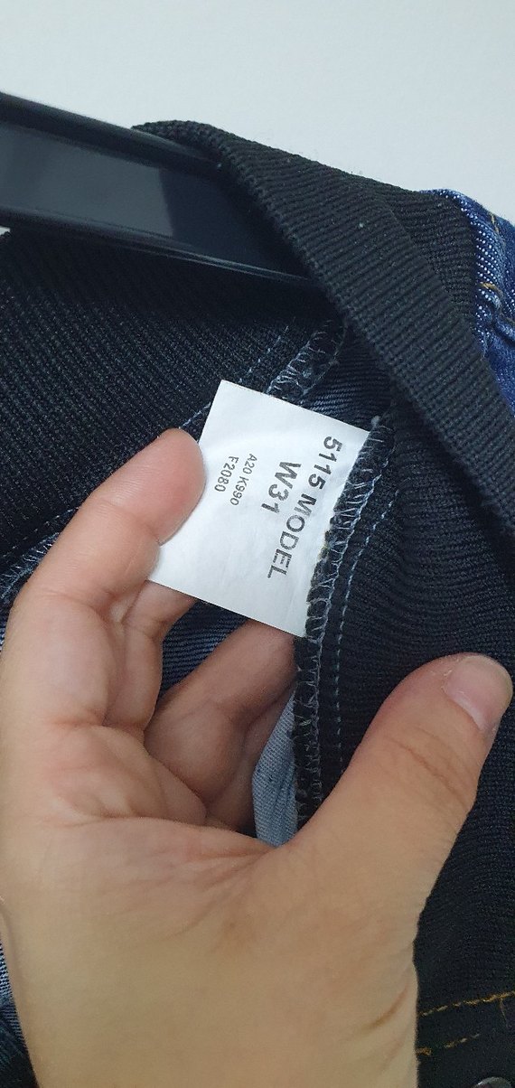 Kemerli Lacivert jean - Görsel 4