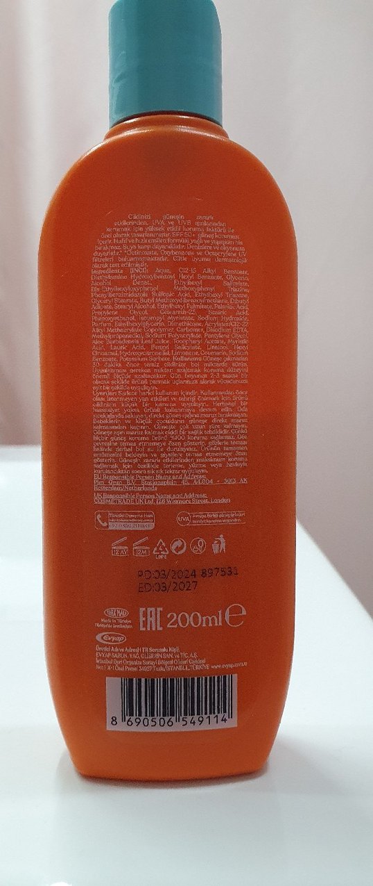 Arko Suncare SPF 50+ Yüksek Koruma Güneş Losyonu - Görsel 2