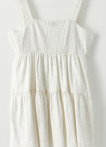 Ekru elbise - Görsel 5