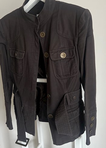 Kahverengi Kemerli ZARA Kadın Ceket - Görsel 2