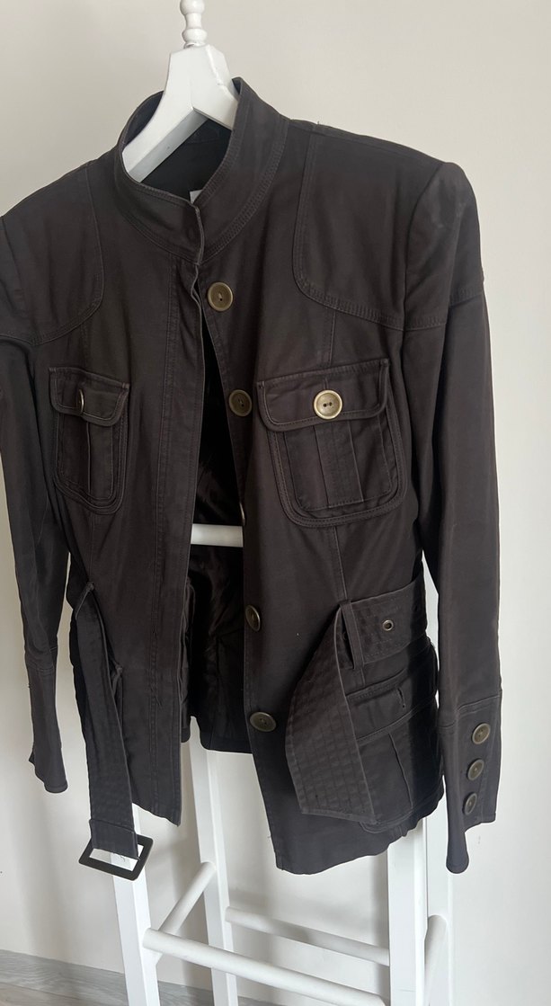 Kahverengi Kemerli ZARA Kadın Ceket - Görsel 2