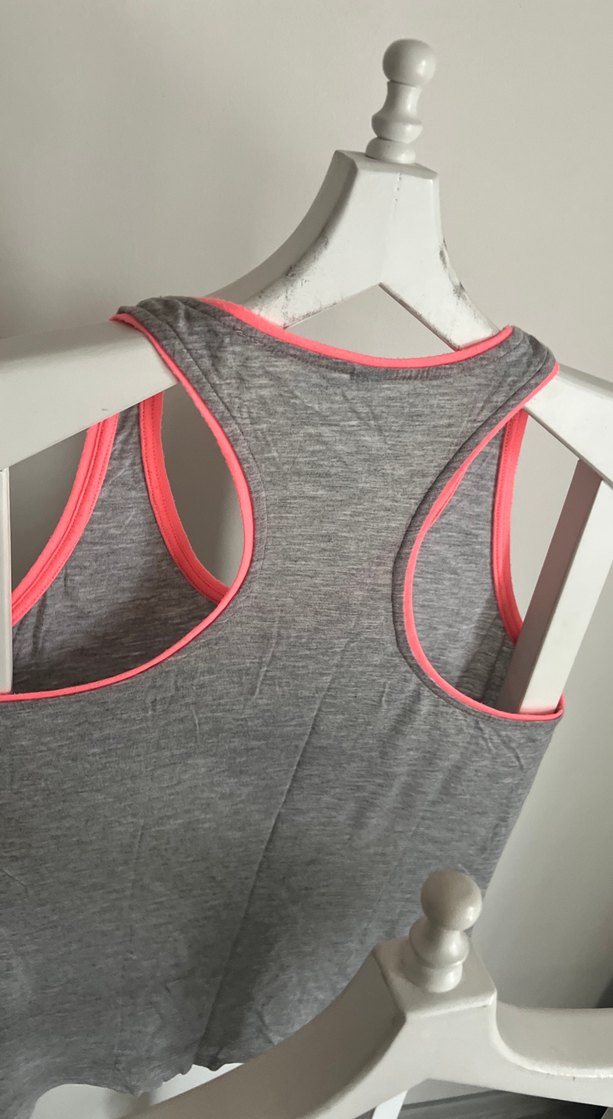 Gri Sporcu Atlet, Neon Detaylı - Görsel 3