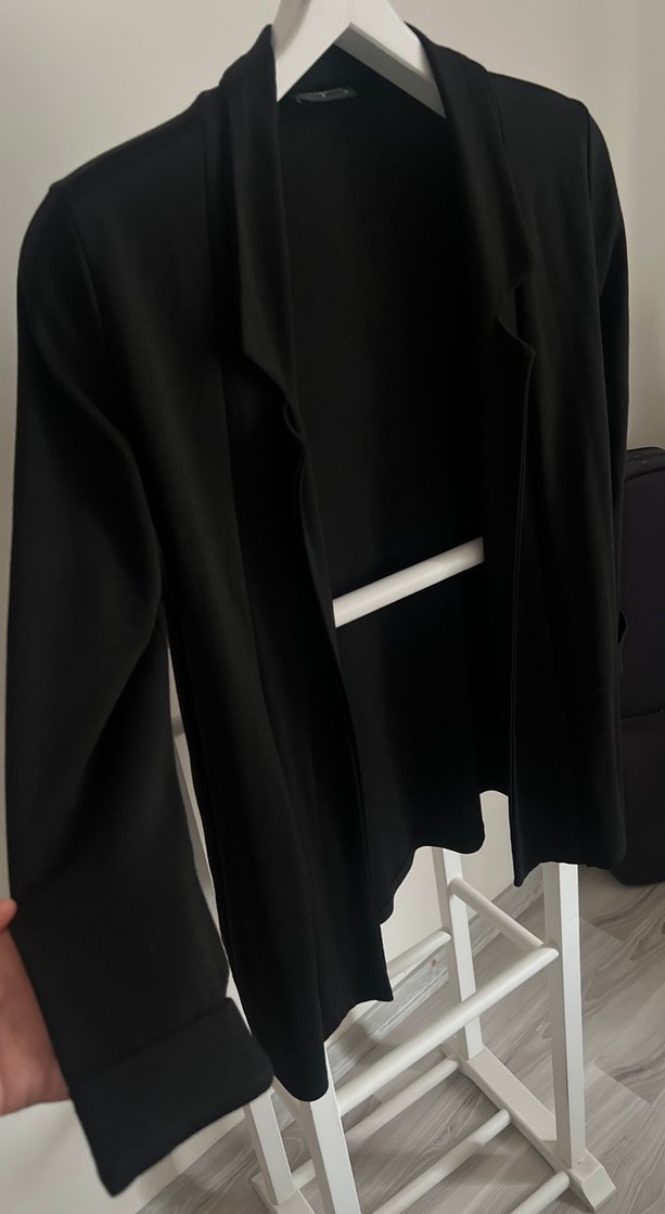 Siyah Midi Kadın Blazer Ceket - Görsel 3