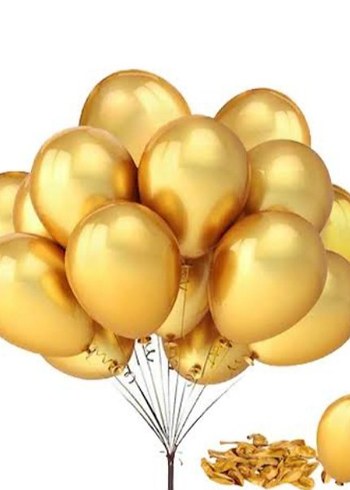 Parlak Altın Renkli Parti Balonları