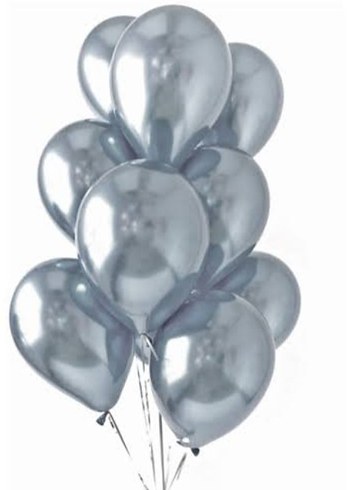 Gri Metalik Balonlar