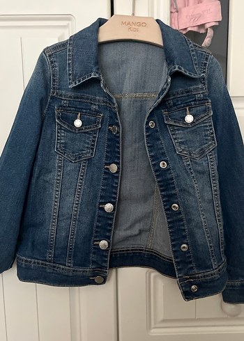 Mango Düğmeli Mavi Denim Ceket