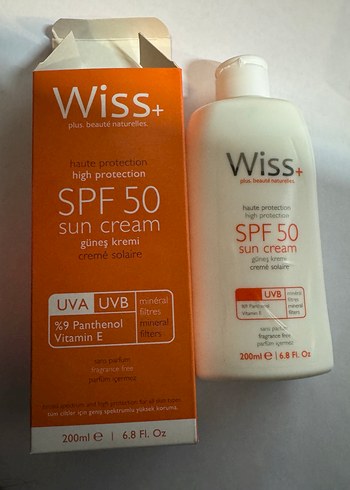 Wiss+ SPF 50 Yüksek Koruma Güneş Kremi 200ml - Görsel 3