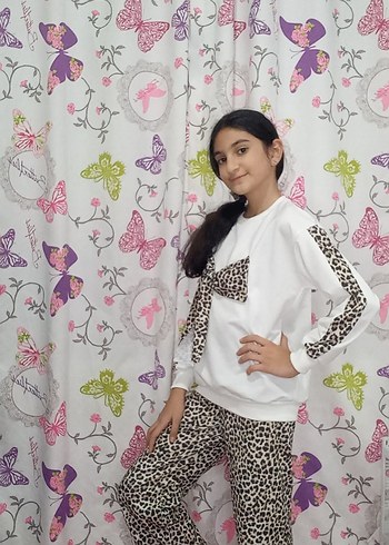 Leopar Desenli  Kız  Takımı - Görsel 4