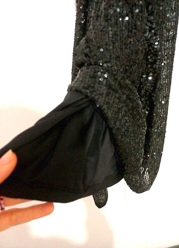 Payetli abiye elbise  - Görsel 3