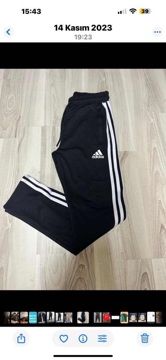 Adidas Siyah Erkek Spor Eşofman Altı - Görsel 2