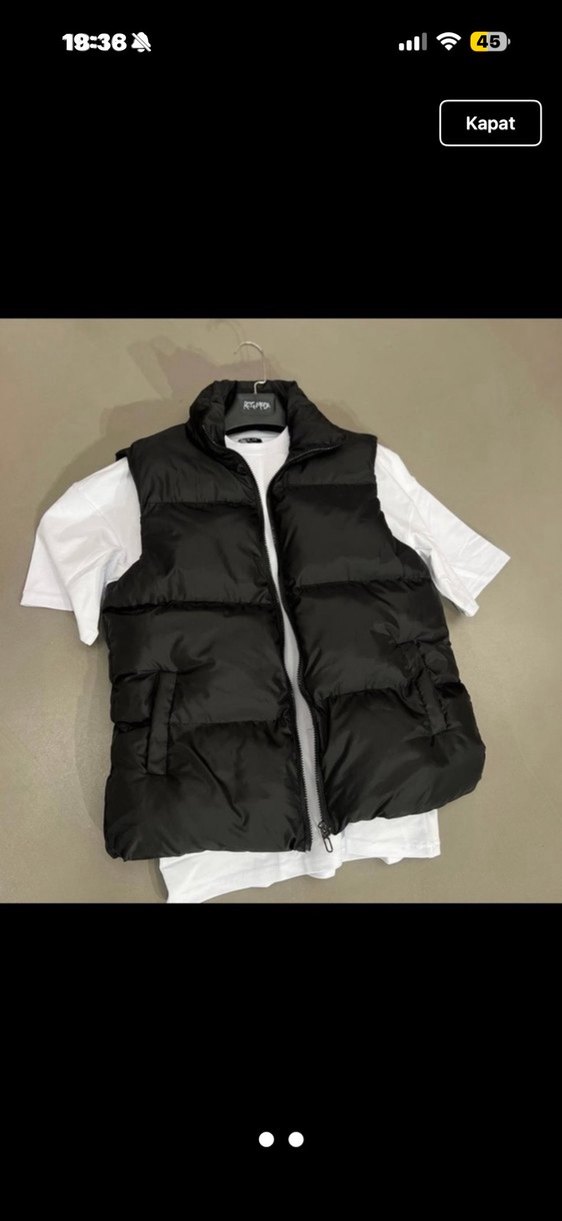 Siyah Şişme Yelek - Görsel 2