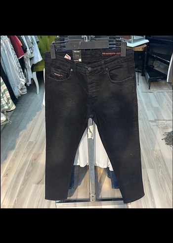 Diesel Siyah Dar Kesim Denim Jean