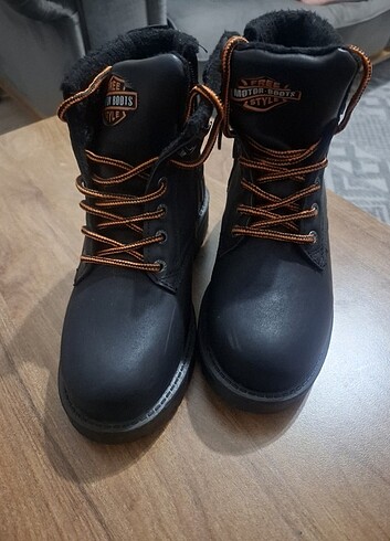 36 Beden siyah Renk Harley bot kadın