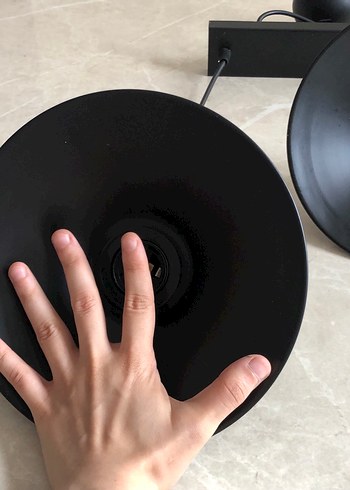 Beden Siyah Metal Çift Sarkıt Avize