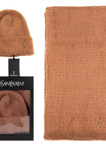 Kadın Bere Atkı Seti. ysl - Görsel 5