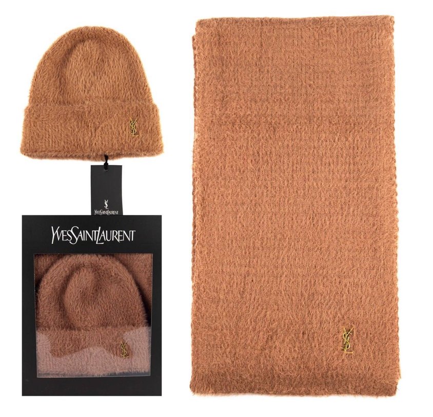 Kadın Bere Atkı Seti. ysl - Görsel 5