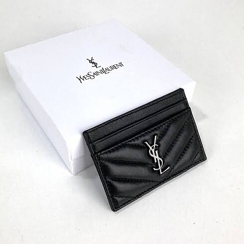 Yves Saint Laurent Kartlık YSL kadın siyah deri