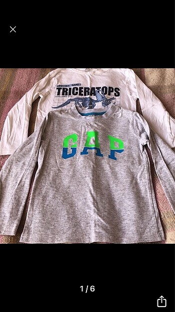 2 adet GAP ve H&M tişört