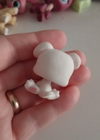  Pastel Pembe Küçük Oyuncak Köpek Figürü