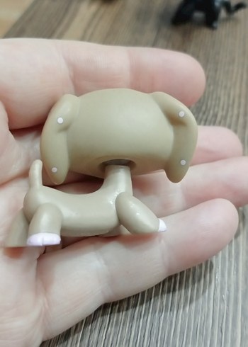 Pastel Bej Küçük Köpek Figürü - Görsel 3