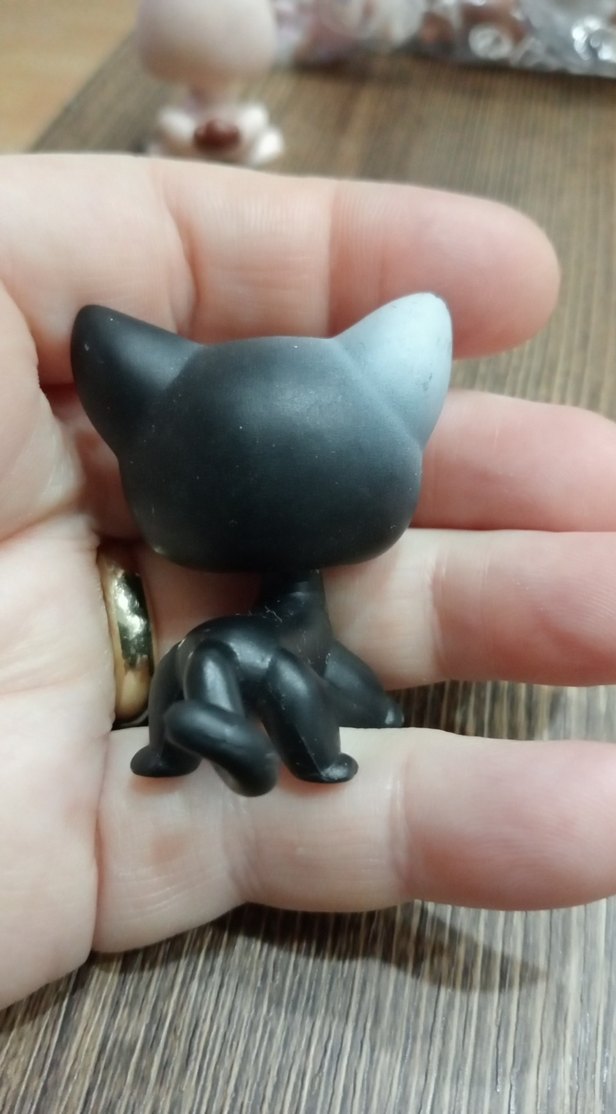 Küçük Gri Kedi Figürü - Görsel 2