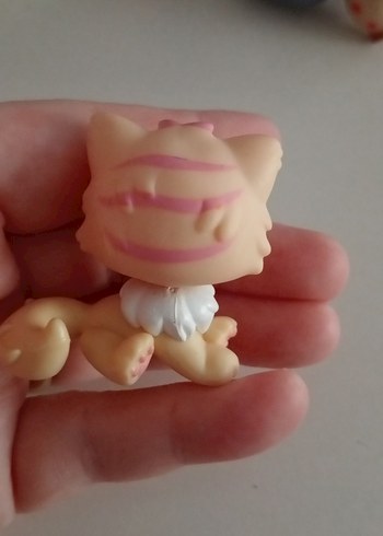 Pastel Pembe Küçük Kedi Figür