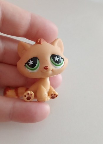 Pastel Renkli Bej Küçük Kedi Figürü