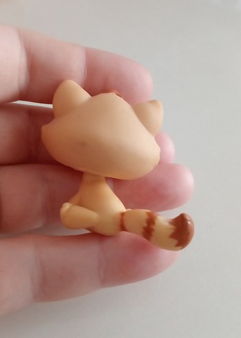 Pastel Renkli Bej Küçük Kedi Figürü