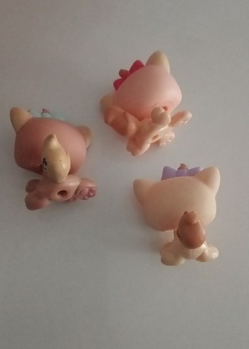 Pastel Pembe Mini Aksiyon Figürleri