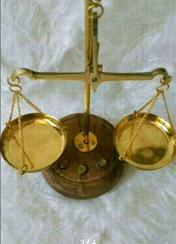 Beden altın Renk Dekoratif Terazi