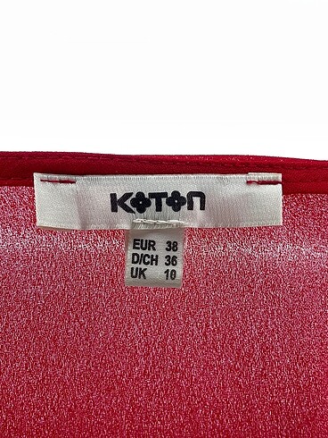 38 Beden kırmızı Renk Koton Bluz %70 İndirimli.