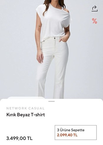 l Beden beyaz Renk Network model zincir detaylı bluz
