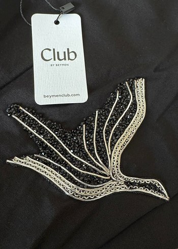 l Beden siyah Renk Beymen Club model gömlek elbise