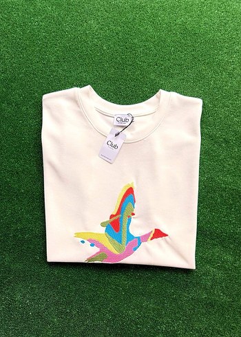 l Beden Beymen Club model kuş nakışlı tshirt