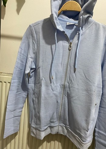 universal Beden mavi Renk Orjinal Cecil marka Mavi Fermuarlı Sweatshirt