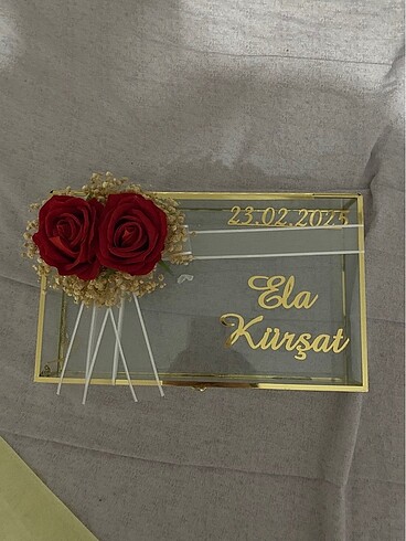Nişan çikolata tepsisi