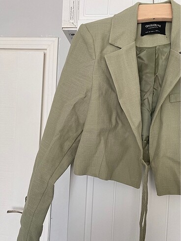 l Beden çeşitli Renk Bağlamalı blazer ceket