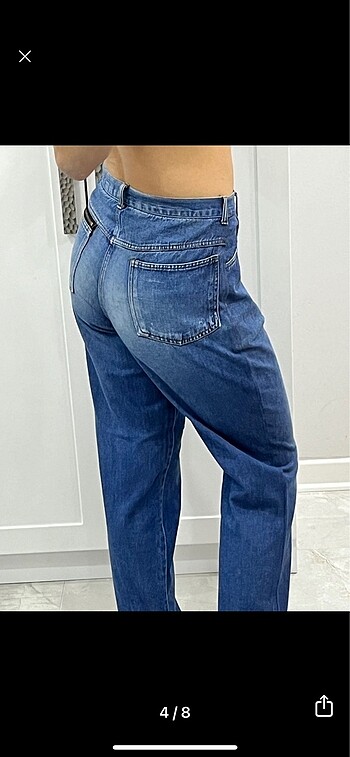 38 Beden mavi Renk Vintage Jean