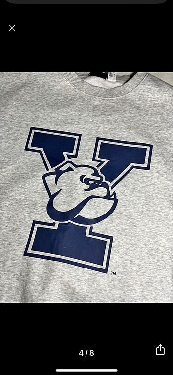 xl Beden gri Renk H&M Yale Sweatshirt