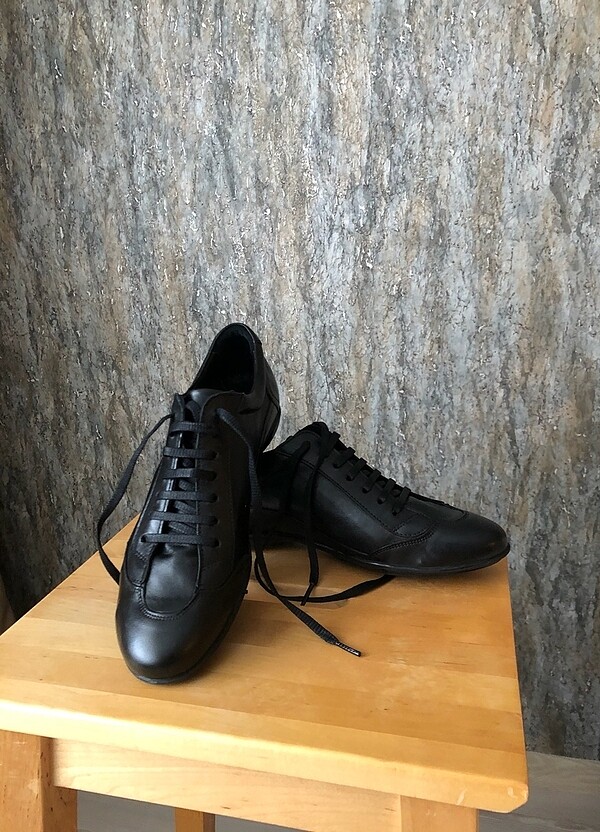 George Hogg siyah günlük erkek ayakkabı - Görsel 2