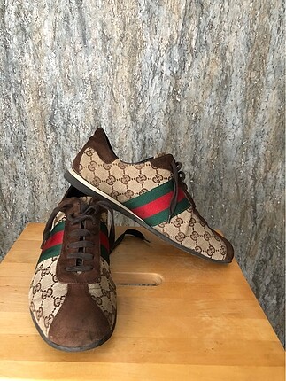 Gucci kahverengi unisex sneaker - Görsel 2